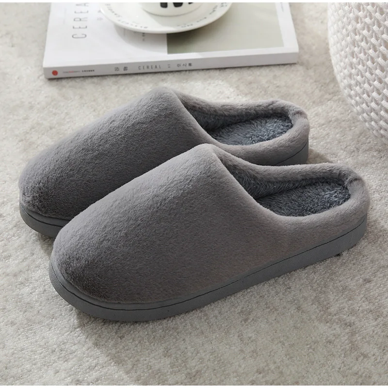 Women’s warm cotton flat indoor comfortable soft slippers