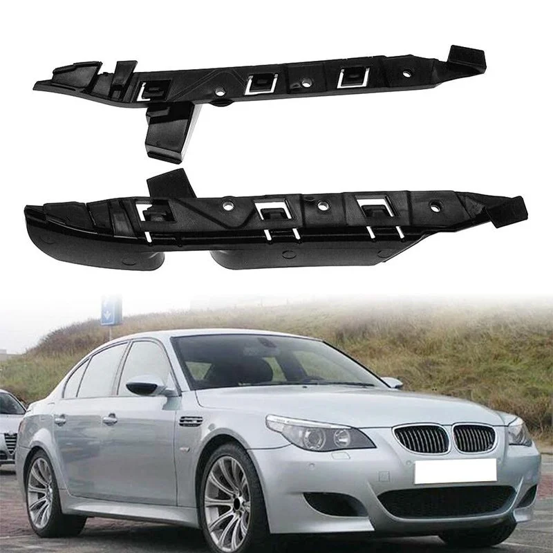 2Pcs Front Lip on Bumper Bracket Guide Support Left Right For BMW 5