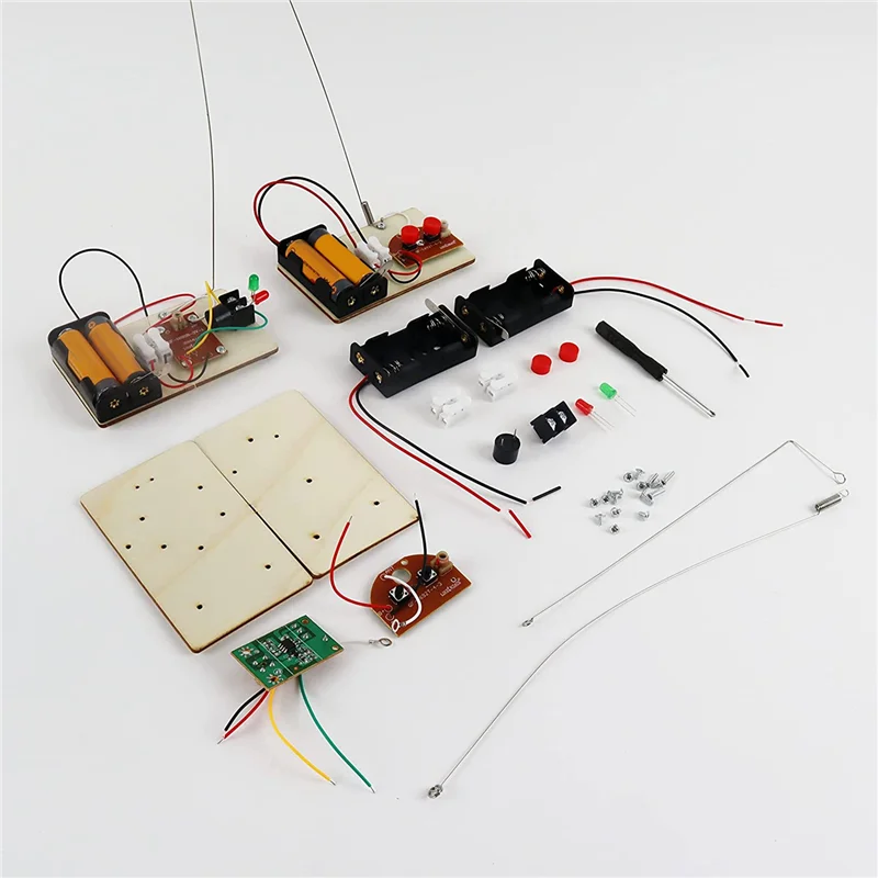 STEM Kits Learn Morse Code Build a Telegraph Machine Electric Circuit Experiment Electricity Kit(No Battery) morse code telegraph kit