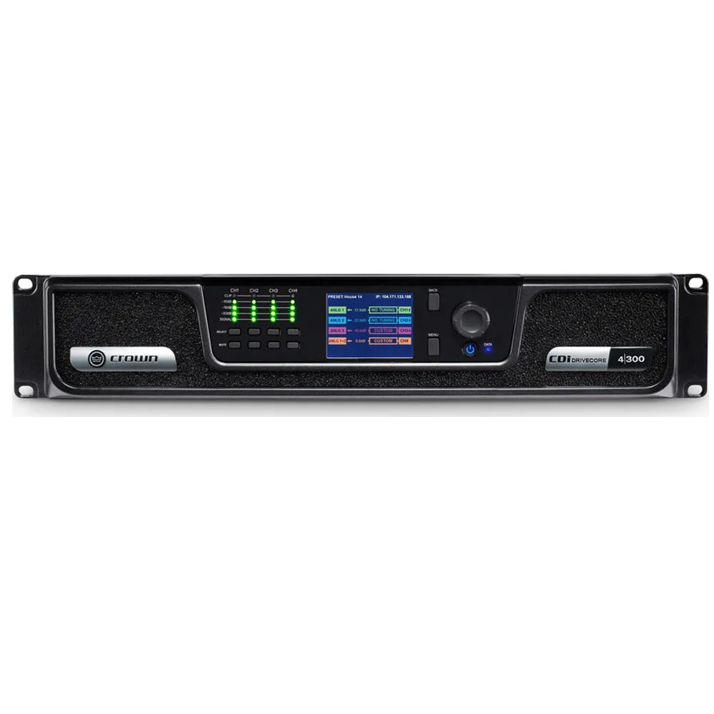 Crown CDi 4 | 300 파워 앰프, 드라이브 코어, 네트워크 제어 및 모니터..