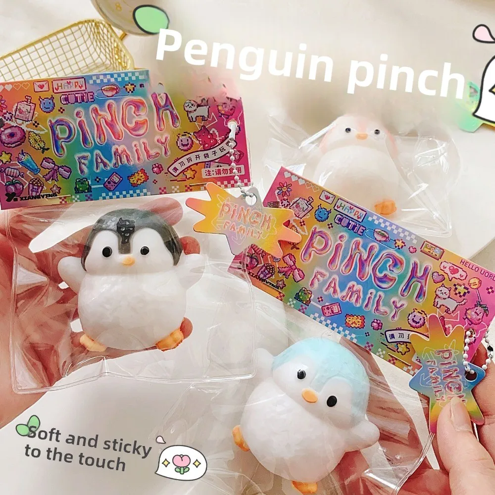 Penguin Squishy Toy for Stress Relief - Soft Slow Rising Sensory Fidget Toy Kawaii Party Favors for Kids Adults Birthday Gifts - Bilde 4