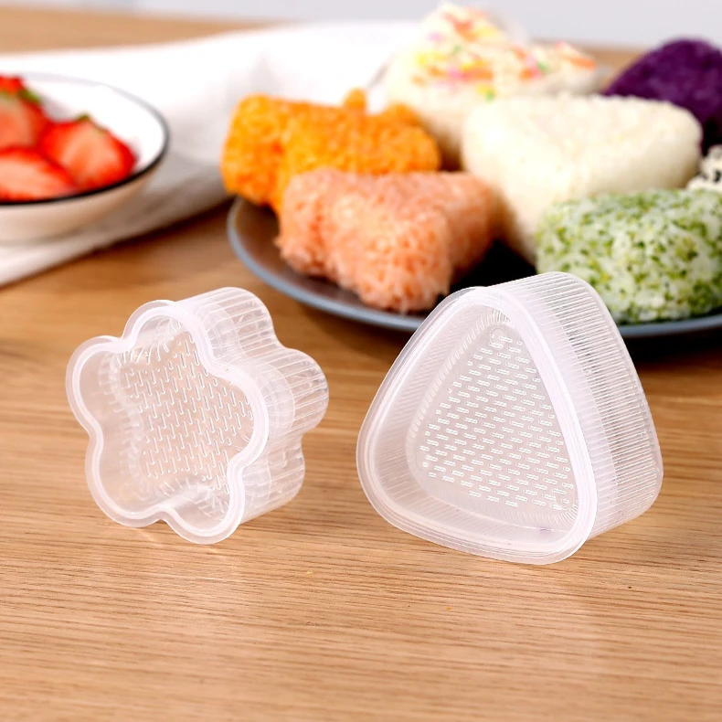 Description Picture 4 of itemCartoon Children Rice and Vegetable Roll Mould Triangle Seaweed Rice Balls DIY Tools Roll Food Sushi Maker Food Grade Rice Mold