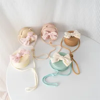 Children's Crossbody Shoulder Bag Lace-up Bow Coin Backpack For Baby Fashion Casual Shopping Mini Bag For Girls 2