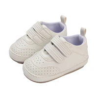 Toddler PU Sneakers Casual Solid Color Cute Baby Flats Breathable Infant Walking Shoes for Newborn Girl Boys 4
