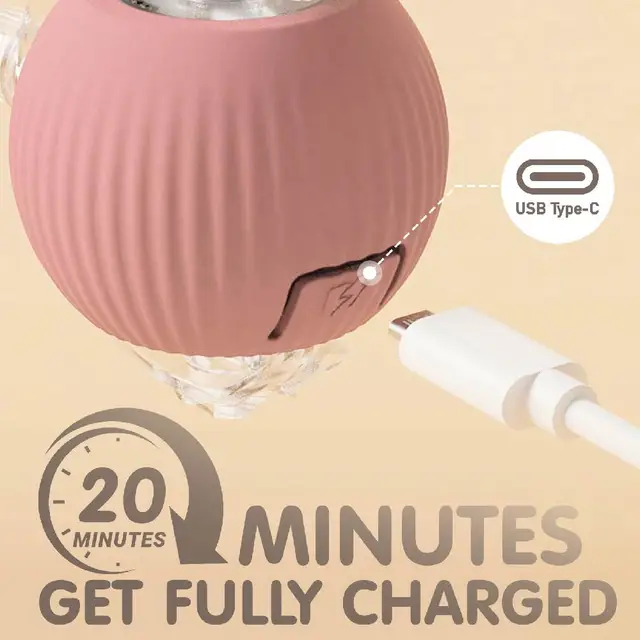 USB Rechargeable Smart Cat Toy Ball 3