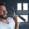 Stainless Steel Hair Folding Beard Comb Hairstyling Tools Switch Combo Pocket Long Round Handle Hair Comb 4