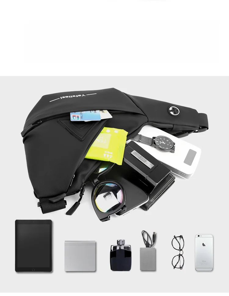 Underarm Circumcision Men's One Shoulder Anti Splashing Oblique Straddle Chest Bag Riding Commuting Backpack_voghion.com