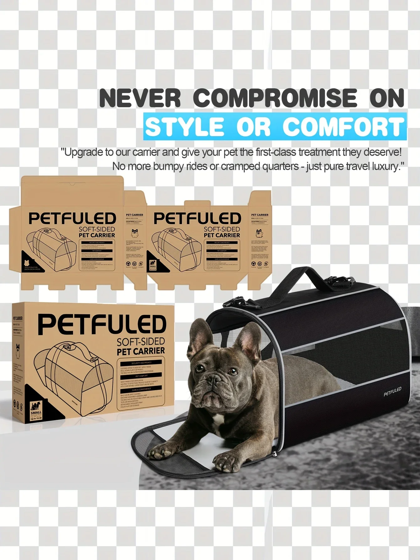 Cat Carriers Dog Carrier Pet Carrier for Small Medium Cats Dogs Puppies up to 16 Lbs, TSA Airline Approved Small Dog