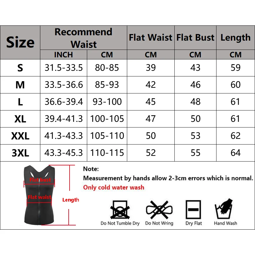 Men Waist Trainer Slimming Vest Sauna Sweat Compression Belly Workout Fat Burning Body Shaper Weight Loss Tank Tops Shapewear