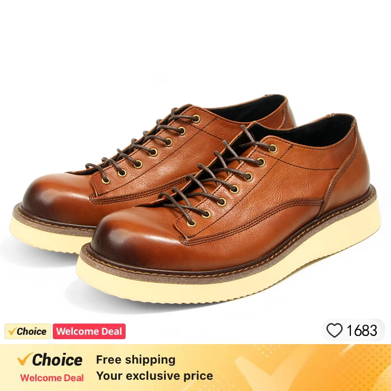 Soft Leather Mens Formal Shoes Luxury Quality Comfortable Brand Handmade Retro Genuine Leather Daily Wedding Social Shoes Male