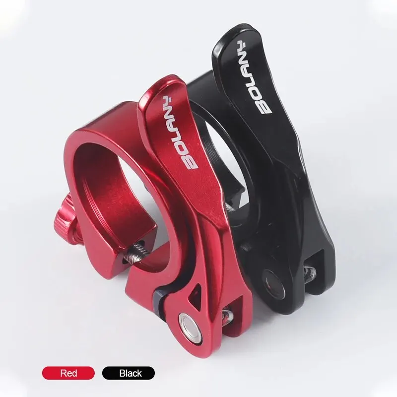 Bike Seatpost Clamp BOLANY Bicycle Seatpost Clamp 31.8/34.9mm Aluminum Alloy Seat For MTB Road Bike Accessories