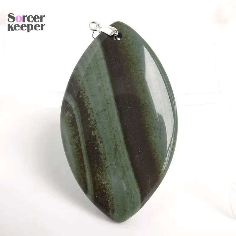

High Quality Big Natural Picasso Jasper Stone Beads Pendants Necklaces Wholesale Bijoux Necklace For Women's Jewelry BC891