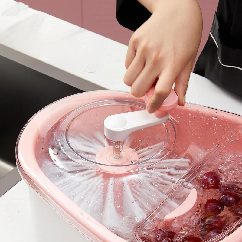 Washing Fruit Basin Artifact, Hand Wash, Fruit and Vegetable, Remove Agricultural ResiFees, Stains, Washing Vegetable Drain Bask