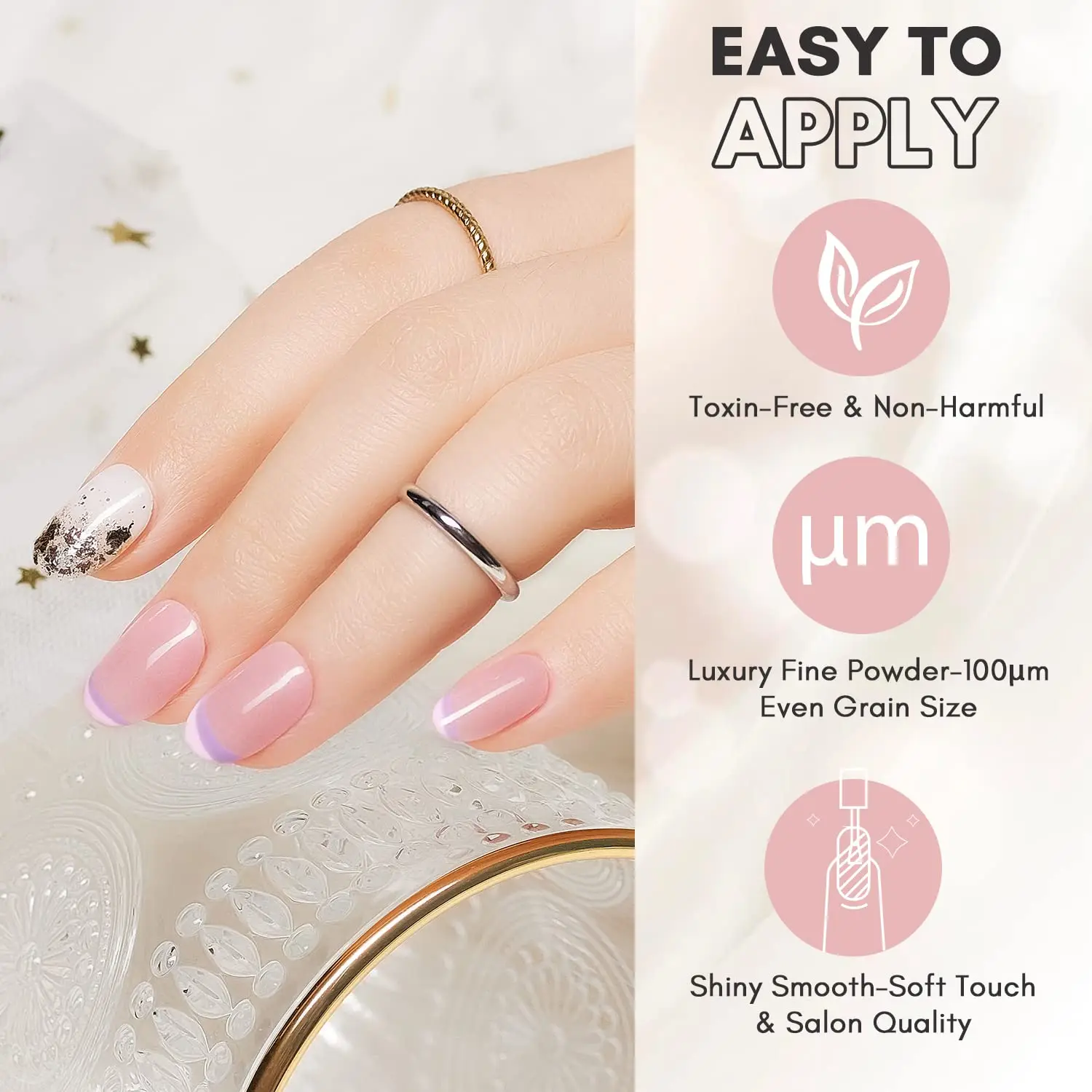 Acrylic Nail Kit Starter: Clear Pink Nude Acrylic Powder & Nail Liquid Acrylic Nail Brush Nail Files Forms Press On Nails 5
