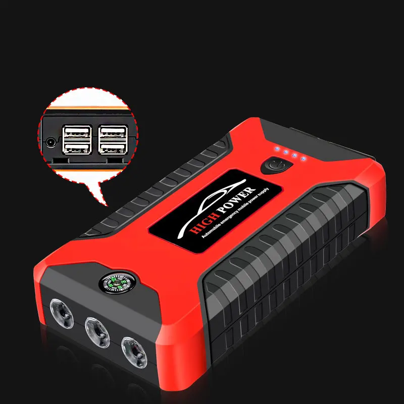 Car Battery Jump Starter 20000mAh 600A 12V Output Portable Emergency Starter Power Bank For Car Booster Starting Device