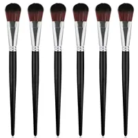 6pcs Mop Brush For Acrylic Painting 1 Inch Blending Brush Paint Brushes For Acrylic Face Body Painting Oval Mop Acrylic Brush 1