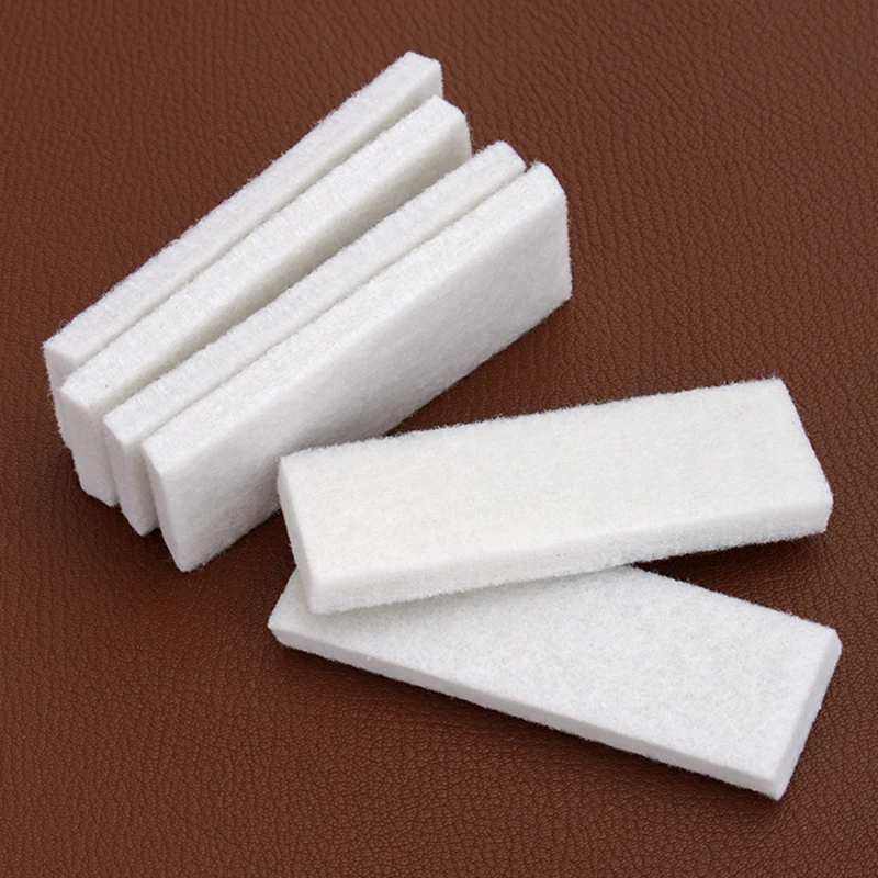 Leather Edge Dye Fiber Block Handmade DIY Leather Craft Treatment Tools 10x3.2x1cm 2Pcs