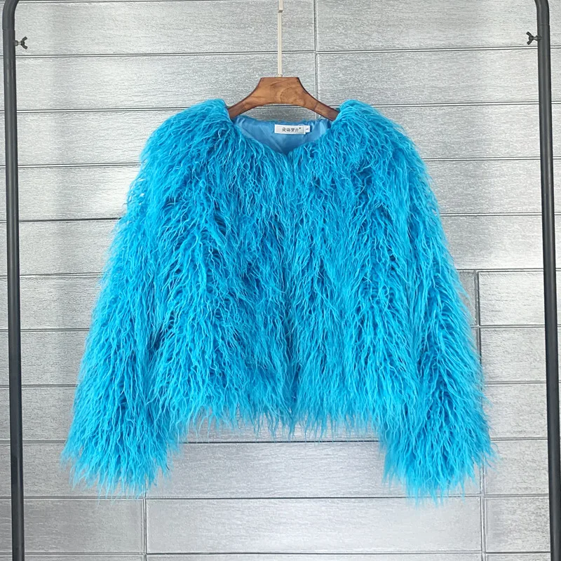 DEAT Fur Imitation Fur Coat Korean Version Pure Color Beach Wool Women's Short Coat Straight 2026 Winter Wram Jackets 11A06487