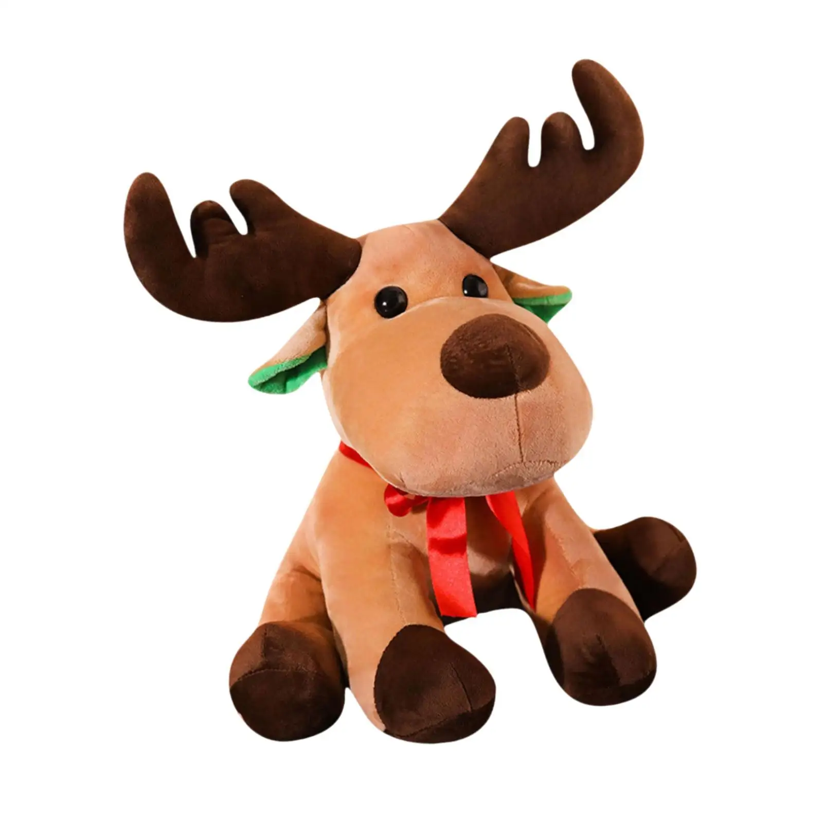 Reindeer Plush Toy Christmas Elk Plush Toy Decor Cartoon Cozy Stuffed Animals
