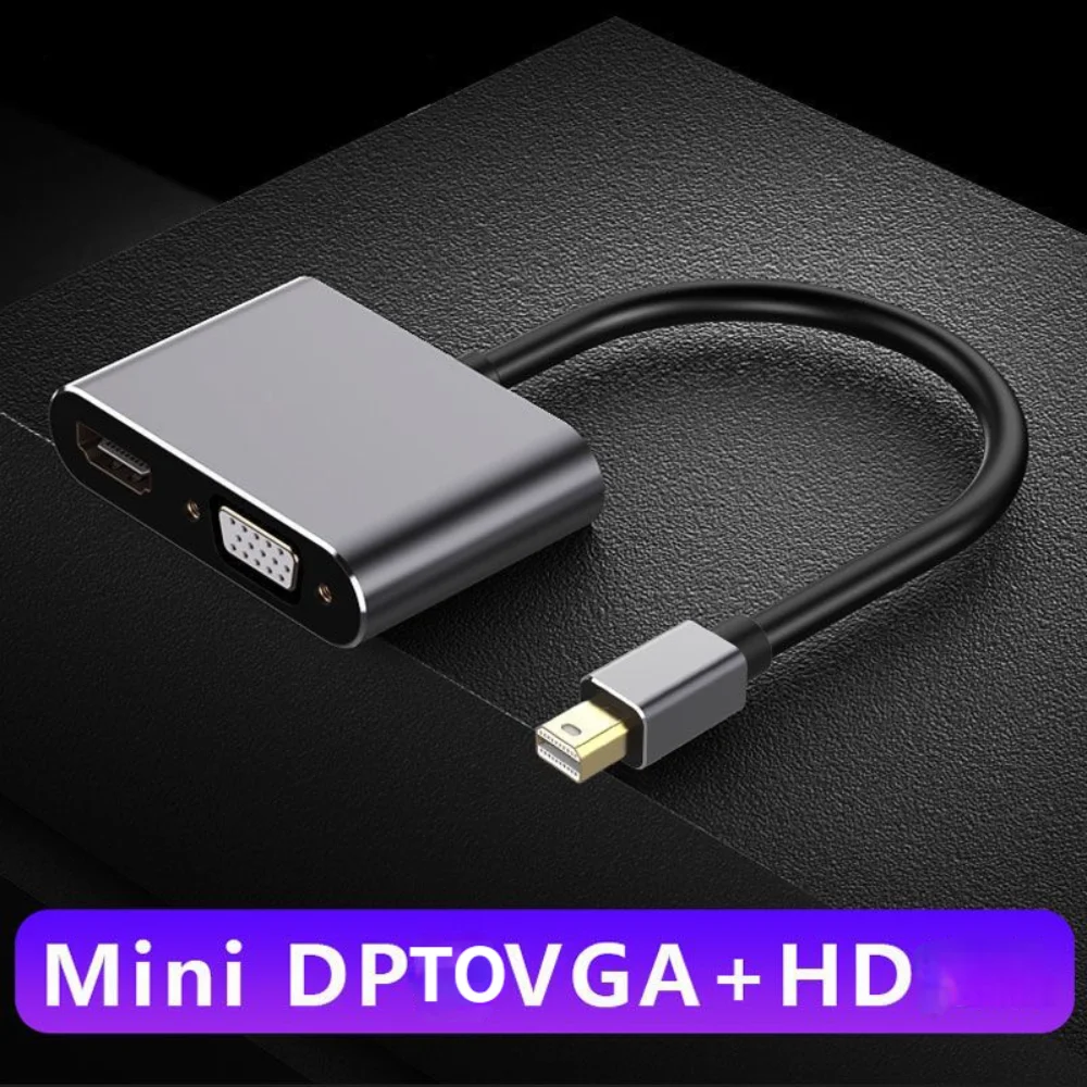 

Mini DisplayPort to HDMI-Compatible VGA Adapter Thunderbolt 2 Converter 4k 1080P Mini DP Cable for Apple MacBook Air Pro surface