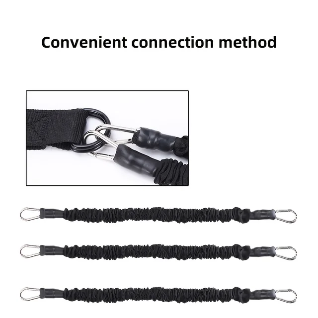Pull Up Assistance Bands Set, Heavy Duty Resistance Band for Pull Up Bar, Adjustable Weight/Size with SBR Double Feet/Knee Rest 6