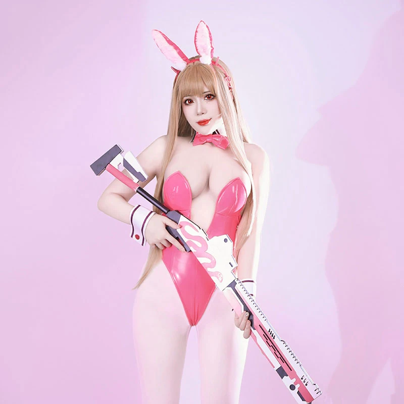 

Viper Cosplay Costume NIKKE The Goddess of Victory Cosplay Sexy Bunny Girl Suit Pink Jumpsuit Halloween Uniforms Custom Made