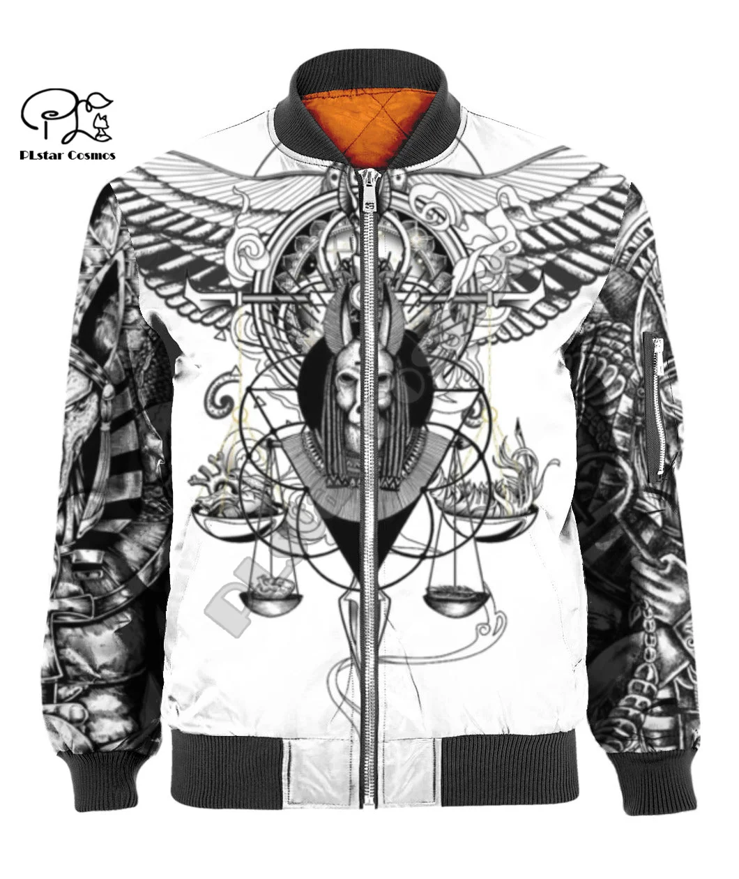 Africa Ancient Egyptian Sphinx Anubis Horus Tattoo Retro Windbreaker Streetwear 3DPrint Unisex Overcoat Casual Bomber Jacket A2