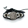Amulet Symbol Bracelet Archangel St.Michael Protect Me Saint Shield Glass Time Gem Russian Orhodox Woven Bangle for Women Men 3