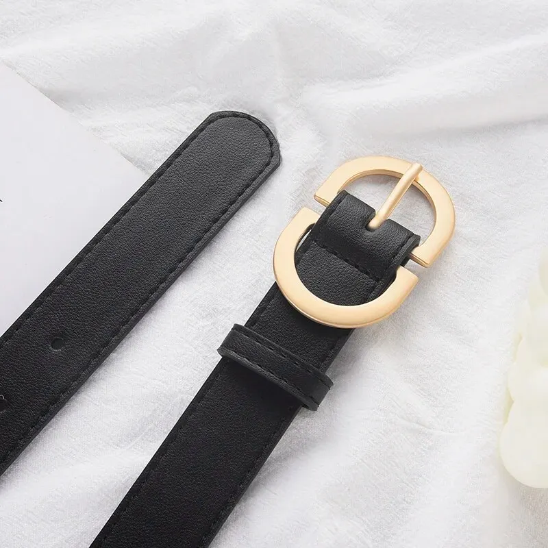 1pcs Women's Belt Simple Fashionable Needle Buckle Belt Casual Versatile Korean PU Leather Belt With Pants Jeans Belt Lady Belts