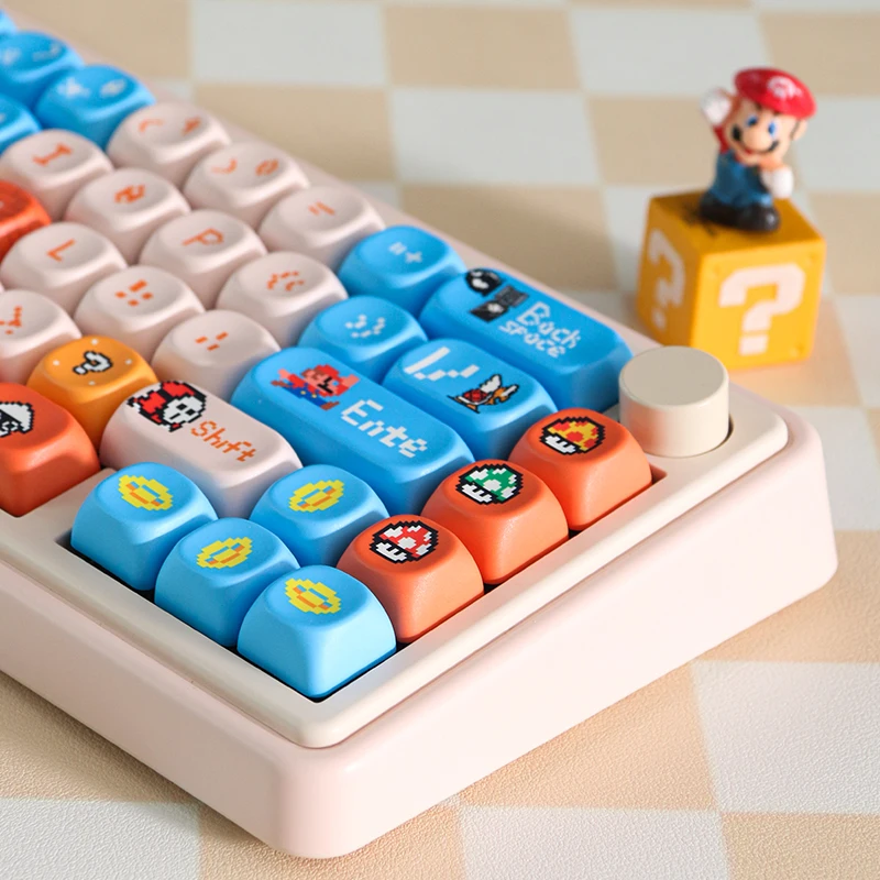 

Gaming Keycaps 130keys MOA Profile PBT Square Key Cap Dye Sublimation for MX Mechanical Keyboard KeyCap Keyboards Accessories