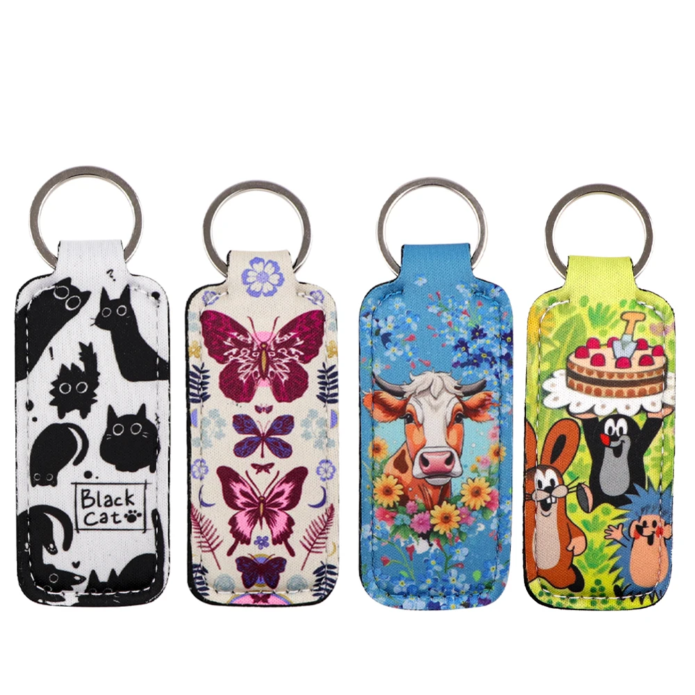 Niedlicher Maulwurf, Cartoon-Tiere, Chapstick-Halter, Schlüsselanhänger, Lippenbalsam-Abdeckung, Lippenstift-Hülse, Schlüsselanhänger, Rucksack, Dekore, Geschenk für Frauen, 1 Stück