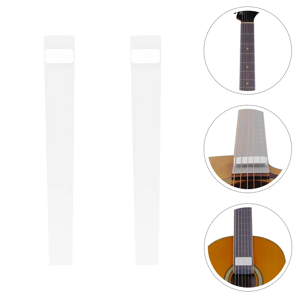 

2 Pcs Nail Sticker Fingerboard Protector Fretboard Cover Instrument Dirt Resistant Man