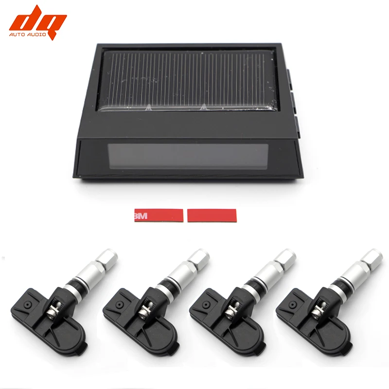 Car Tire Pressure Monitor Built in Wireless Solar Digital Precision Auto Tire Detector System