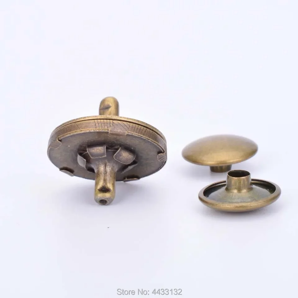 Thin Magnetic Snaps Purse Double Rivet Closures Round Clasp Stud handbag snap buttons Craft Accessories Wallet Accessories 14m