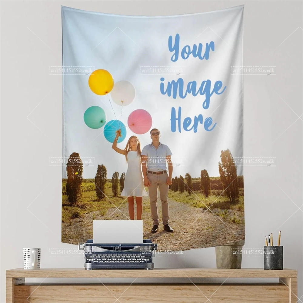 Tapestry Boho Mandala Witchcraft Wall Tapestry Print Your Photo Hippie Blanket Vertical Art Decor