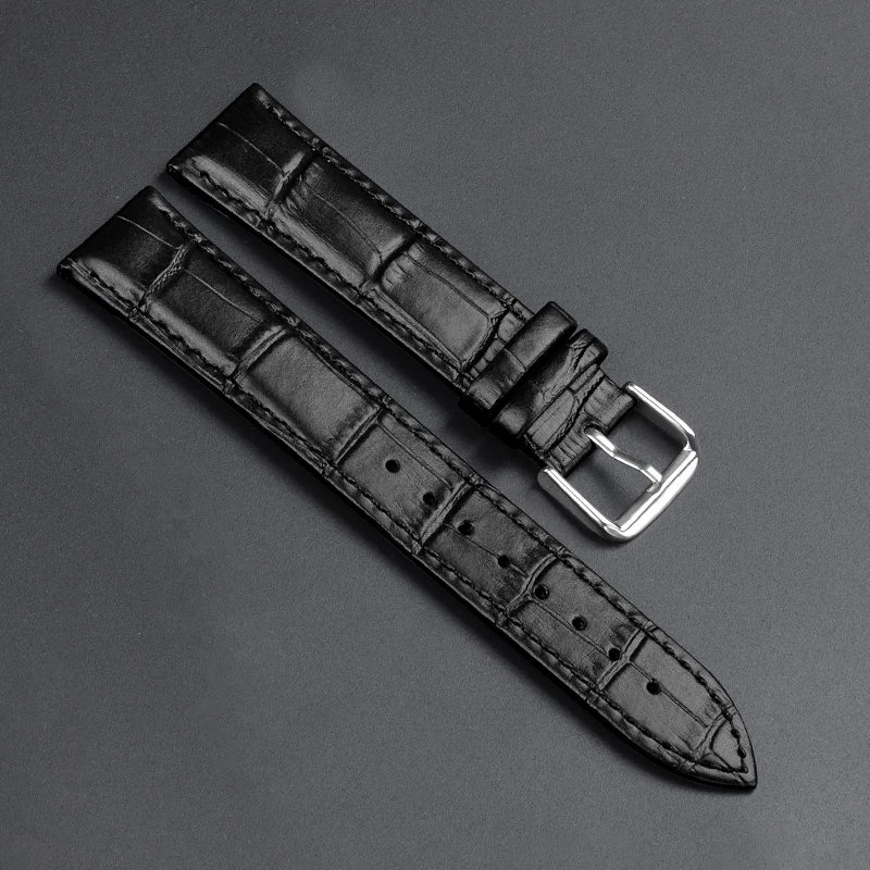Premium Calfskin Leather Slub Pattern Watch Strap - Universal Fit