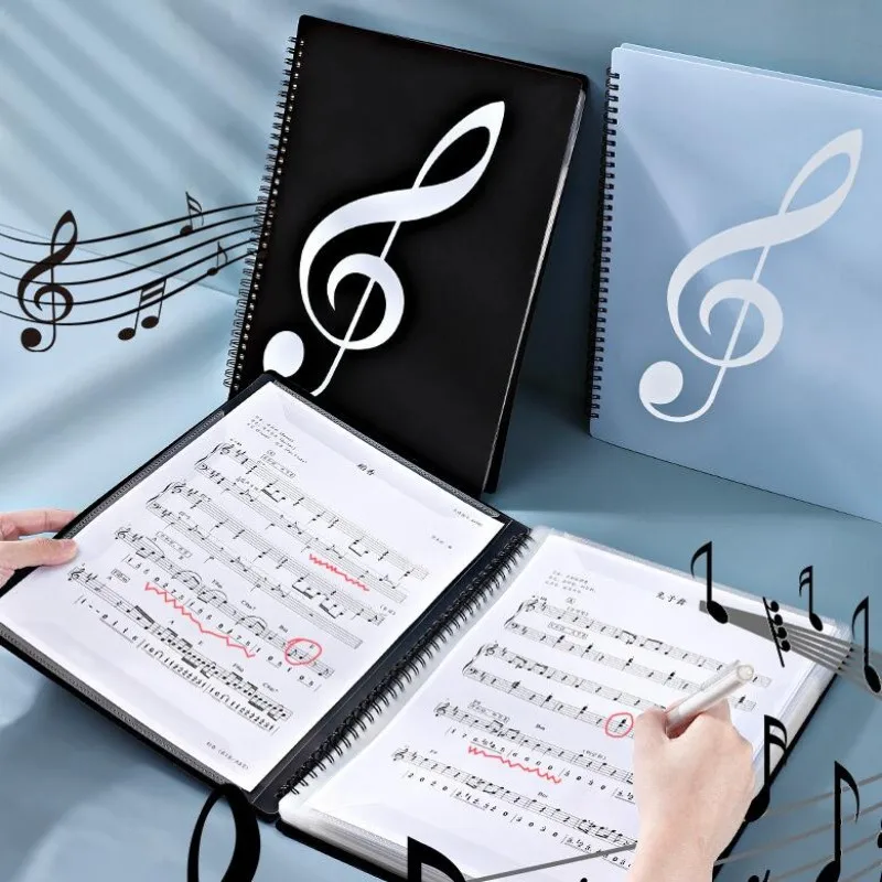 A4 Sheet Music File Folder Anti-reflection Leaflet Can Modify Music Notes Piano Score Folder Filing Products