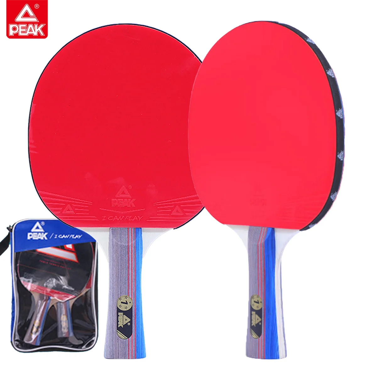 

PEAK Ping Pong Rackets Professional Table Tennis Paddles Sets with Bag for Fitness Indoor Training Table Tennis Rackets