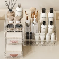 Makeup Organizer [Large Capacity] Cosmetic Organizer with Transparent Drawer - Multi-functional Lipstick & Cosmetic Organizer 1