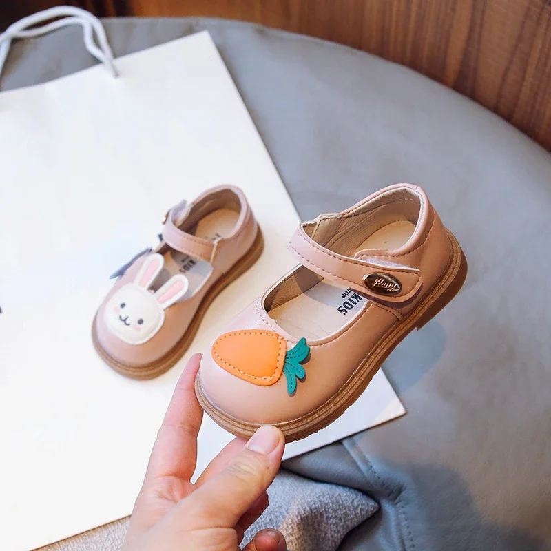Zapatos Ni&ntilde;a Cartoon Girl Shoe Autumn New Anti Slip Princess Shoe Cute Mary Jane Shoes Child Shoes Dress for Girls Leather
