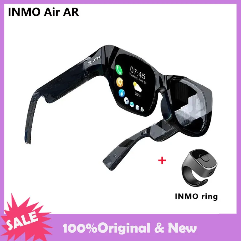 Inmo Air Smart Ar Glasses Con Smart Ring Game Support Riconoscimento Lingua Multilingue Ai Chatgpt E Tiktok Con Fotocamera