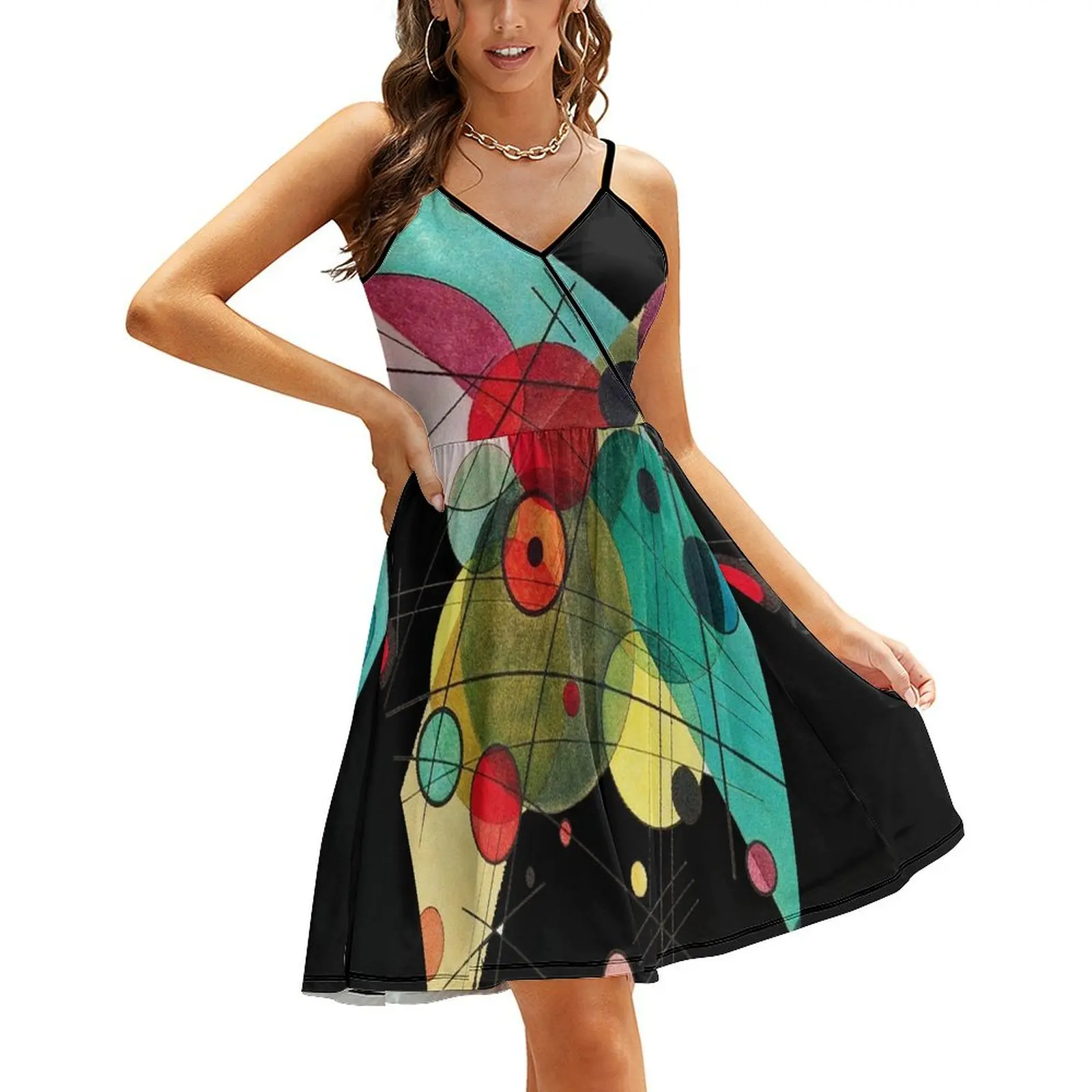 

HD. Circles in a circle, by Wassily Kandinsky Sling Dress summer outfits for women 2024 Dresses for wedding party