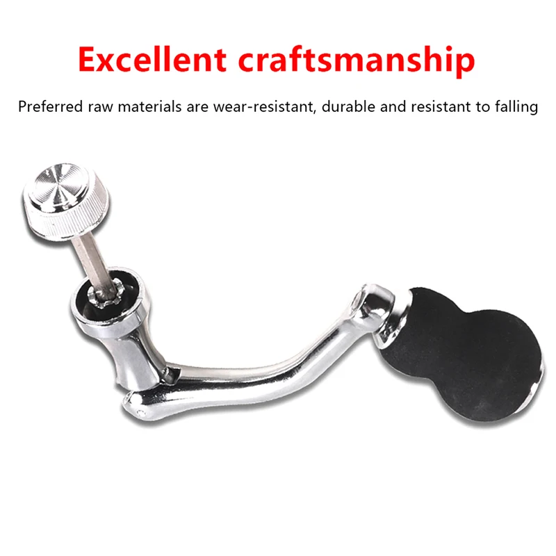 

1PC Metal Fishing Spinning Wheel Rocker Arm Modification Accessories Metal Shaker Fish Wheel Reel Handle Grips