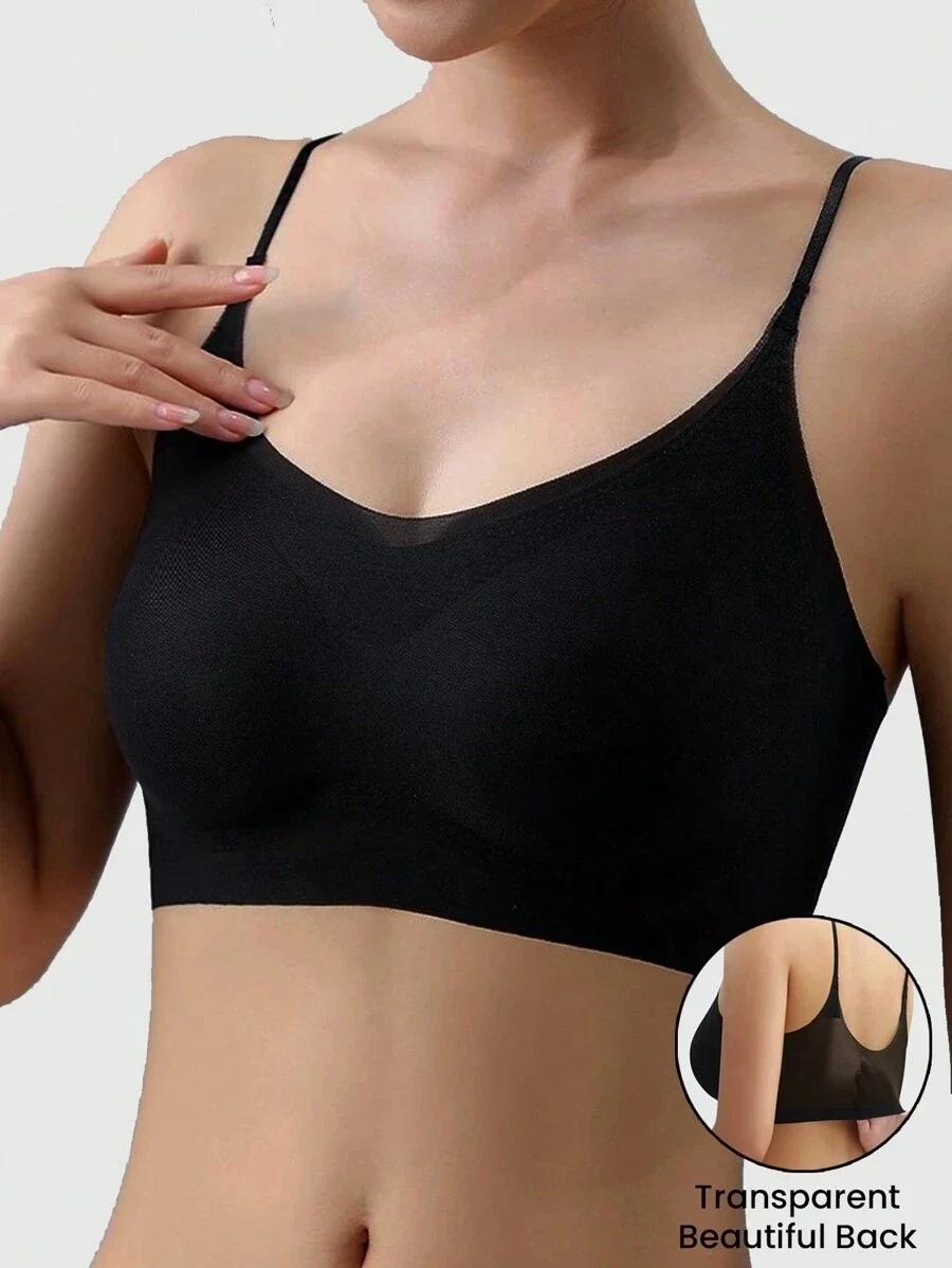 3Pcs Ultra-dünne Bh Eis Seide Bh Frau Nahtlose M-4XL Mädchen Sport Mädchen Bh Einfarbig Damen Luft kühlung Drahtlose Brassier – Detail 7