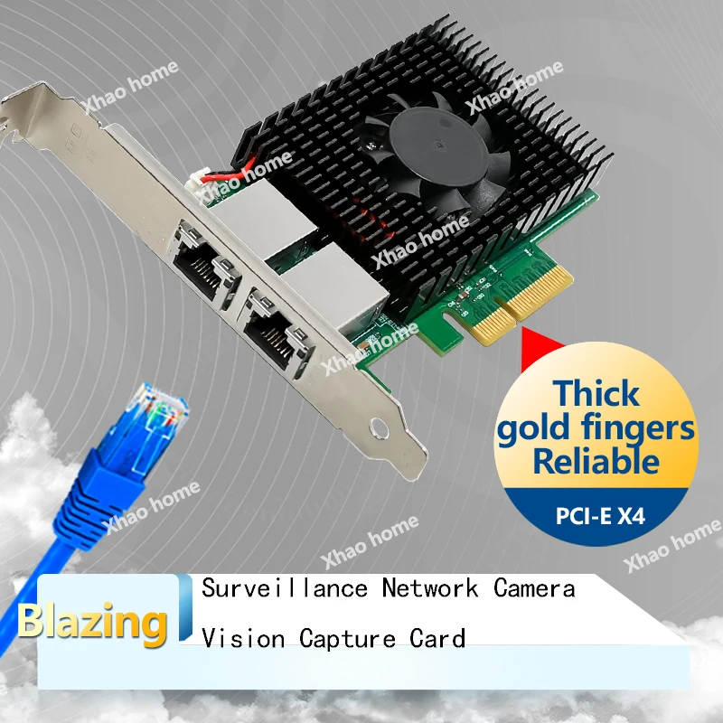 인텔 X722 서버 네트워크 카드용 2포트 10G RJ45 PCIe 3.0 x8, iWARP RDMA 가상화 지원 엔터프라이즈 이더넷 어댑터