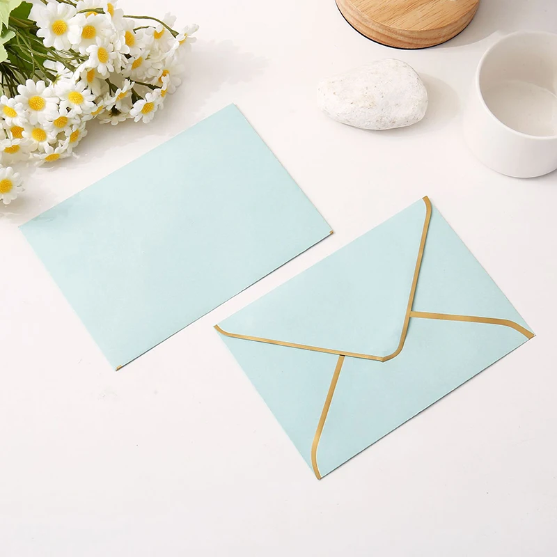50pcs/lot Printing 16x11cm Envelopes for Wedding Invitations Business Small High-grade 100g Paper Stationery Supplies Storage
