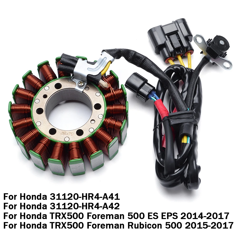 

Катушка статора мотоцикла для Honda TRX500 TRX 500 Foreman 500 ES EPS Rubicon 500 2015 2016 2017 31120-HR4-A41 31120-HR4-A42