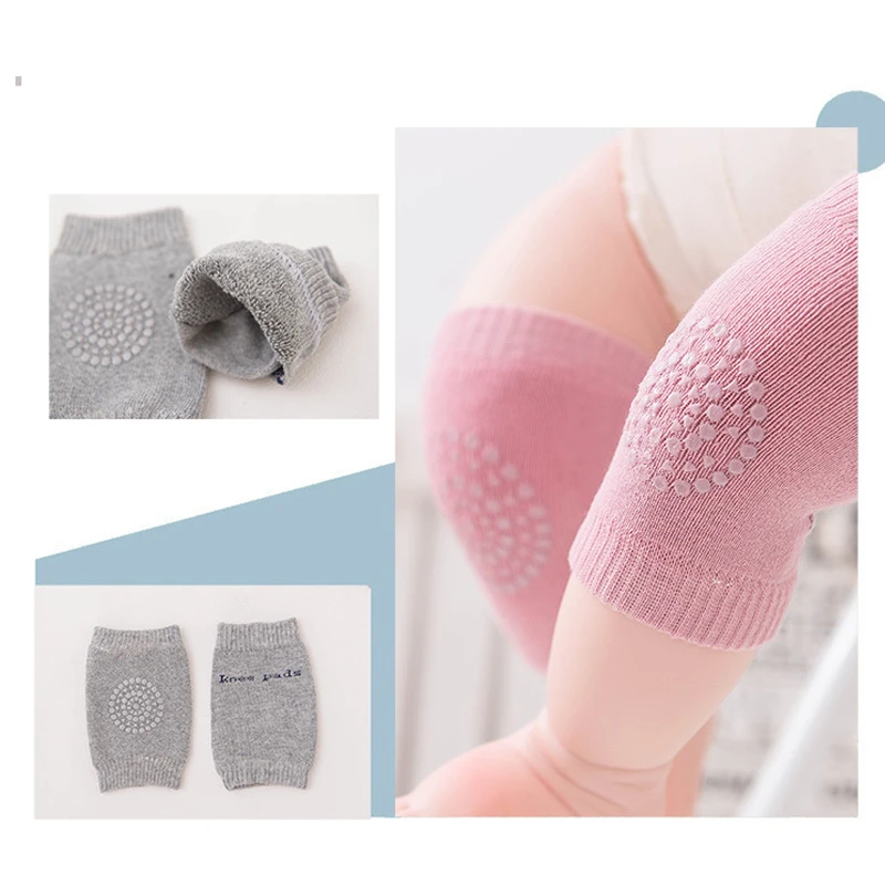 1 Pair Baby Knee Pad Kids Safety Crawling Elbow Cushion Infant Toddlers