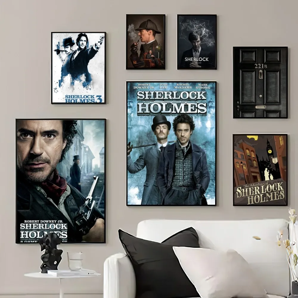 Film S-Sherlock H-Holmes Poster Stampe Immagini A Parete Soggiorno Decorazione Della Casa