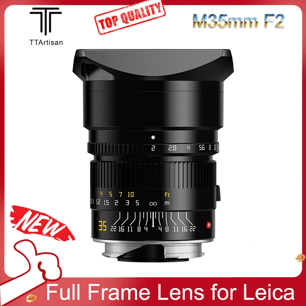 Ttartisan Apo-M 35Mm F2 Aa Asph Full Frame Obiettivo Manuale Ad Ampia Apertura Per Fotocamera Mirrorless Leica M Mount M2 M3 M262 M240 M240P